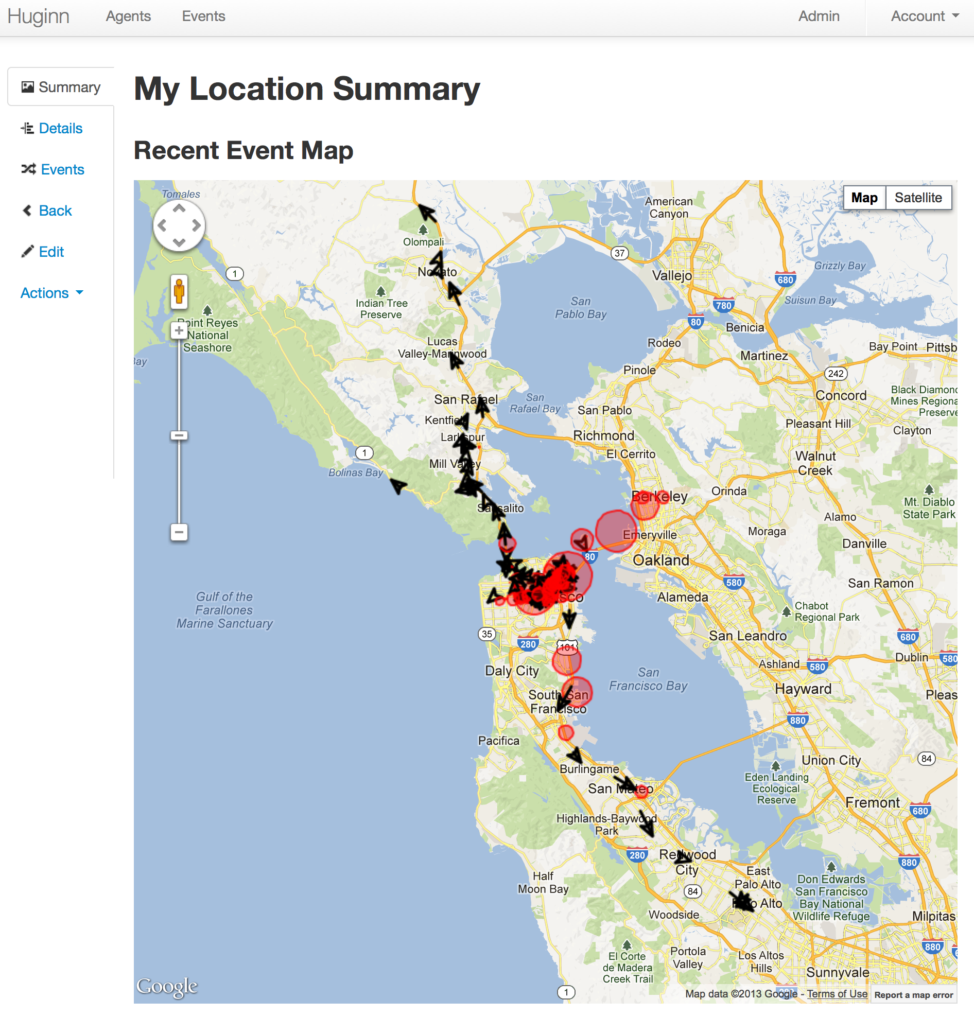 Loging your location over time